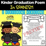 End-of-Year Kinder Graduation Poem in SPANISH