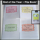 End of Year Favorite Memory Book Kindergarten Cover & Acti