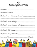 End of Year Kindergarten Questionnaire