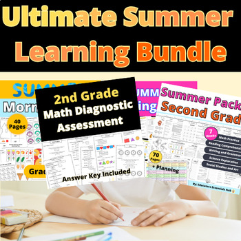Preview of End of Year Learning Bundle for Grades K-3, fun morning summer morning work