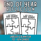 End of Year Learning Reflection - All Grades 1-6 Included 