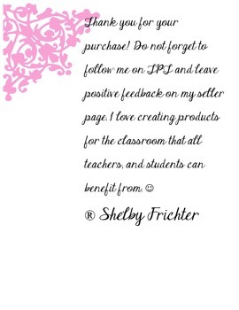 End of Year Letter by Shelby's Teaching Store | Teachers Pay Teachers