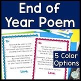 End of Year Letter to Students: 5 Color Options for End of