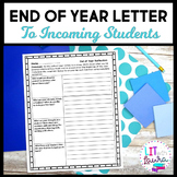 End of Year Activity Letter to Incoming Students Print Version