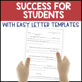 End of Year Letter Writing Templates 3rd Grade by A Grace Filled