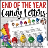 End of Year Letter from Teacher to Students Candy Themed Editable