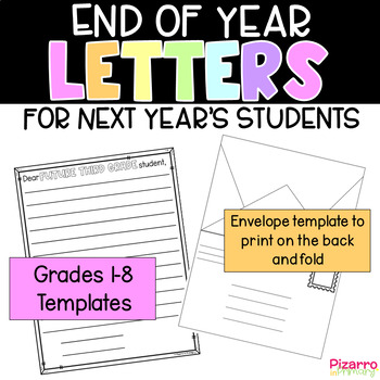 Preview of End of Year Letter to Future Student | End of Year Writing| End of Year Activity