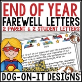 End of Year Letter to Students Parents Editable Superhero