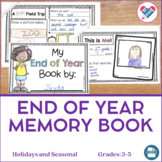End of Year Memory Book Half-Page for Easy Printing