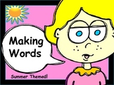 End of Year MAKING WORDS (Summer Themed)