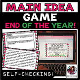 End of Year Main Idea Game: Google Slides Ready