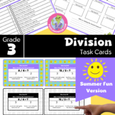 End of Year Activities for 3rd Grade - Math Task Cards - Division