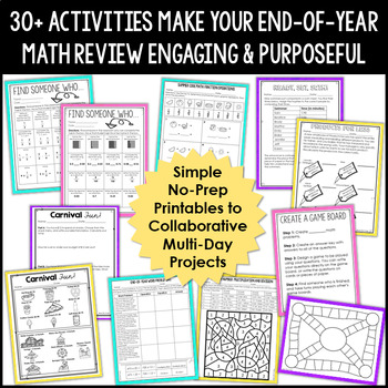 End of Year Math Activities (4th Grade) by Jennifer ...