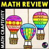 End of Year Math Craft Review Project 2nd Grade Summer Hot