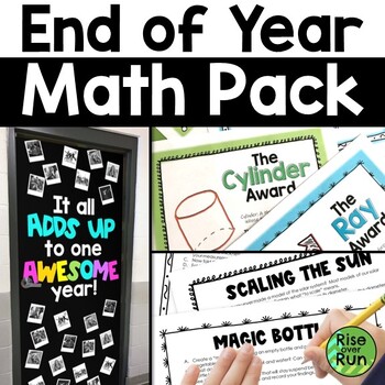 Preview of End of Year Math Fun Activities Pack
