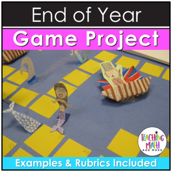 Preview of End of Year Math Game Board Project