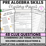 End of Year Math Project | Pre Algebra | Algebra Skills Re