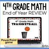 End of Year Math Review 4th Grade Trashketball Game - Fun 