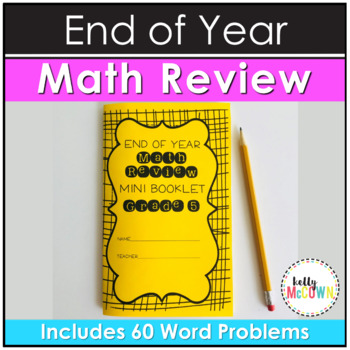 Preview of End of Year Math Review 5th Grade Booklet