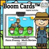 End of Year Math Review Boom Cards™️ First Grade