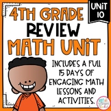 End of Year Math Review Math Unit with Activities for FOUR