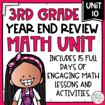 Preview of End of Year Review Math Unit with Activities THIRD GRADE