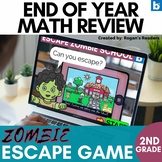 End of Year Math Review for 2nd Grade - BOOM Cards Digital