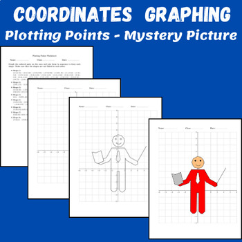Preview of End of Year Math Teacher's Day Coordinate Graphing Ordered Pairs Mystery Picture