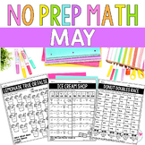 End of Year First Grade Math Worksheets Summer Review May 