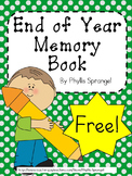 End of Year Memory Book