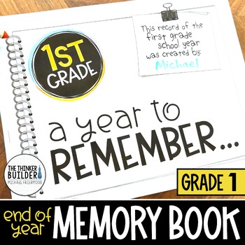 Preview of End of Year Memory Book {1st Grade}