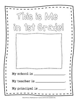 End of Year Memory Book 1st Grade by Primary Teachspiration | TpT