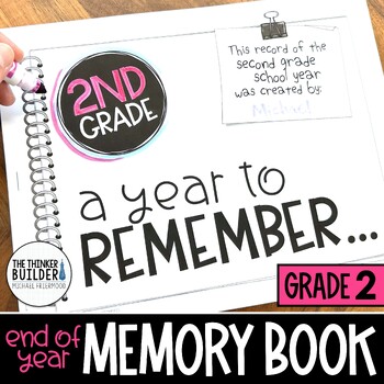 Preview of End of Year Memory Book {2nd Grade}