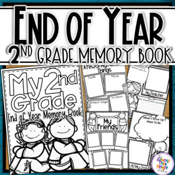 Preview of End of Year Memory Book - 2nd Grade writing and craft activity