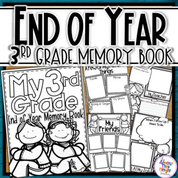 Preview of End of Year Memory Book - 3rd Grade writing and craft activity