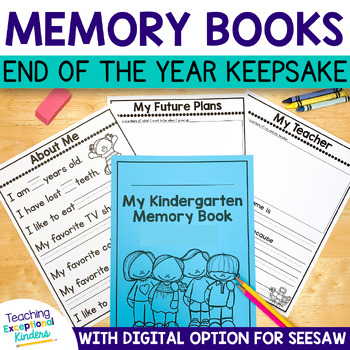 Kindergarten End of the Year Memory Book | TPT