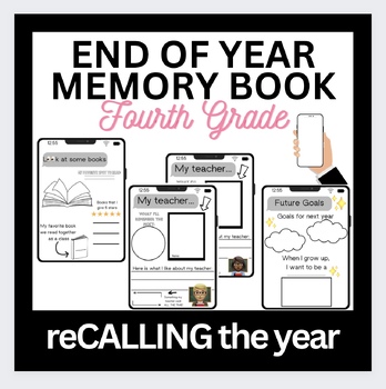 End of Year Memory Book 4th Grade by Class with Miss Peacock | TPT