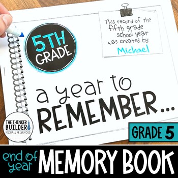 Preview of End of Year Memory Book {5th Grade}