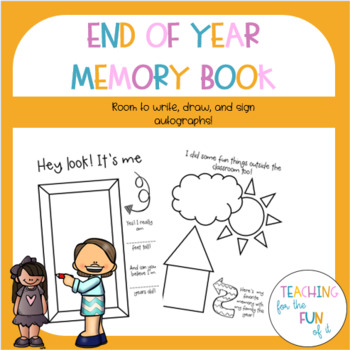 Preview of End of Year Memory Book