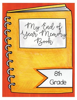 School Memories Collection, Eighth Grade, double-sided, scrapbook