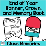 End of Year Memory Book Crowns and Banner 
