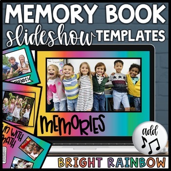 Preview of End of Year Memory Book Digital | Teacher Slideshow | Google Slides  PowerPoint