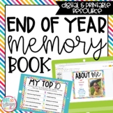 End of Year Memory Book - Digital and Printable