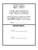 End of Year Memory Book Elementary