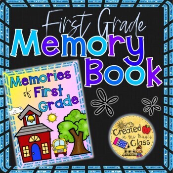 Preview of End of Year Memory Book First Grade