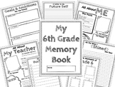 End of Year Memory Book - Grade 6