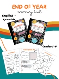 End of Year Memory Book (Grades 1-6) ENGLISH AND SPANISH