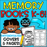 Preview of End of Year Memory Books! Differentiated for K-5! Printable Yearbook!