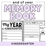 End of Year Memory Book Pages - Kindergarten