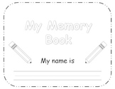 End of Year Memory Book - Prek - 1st grade